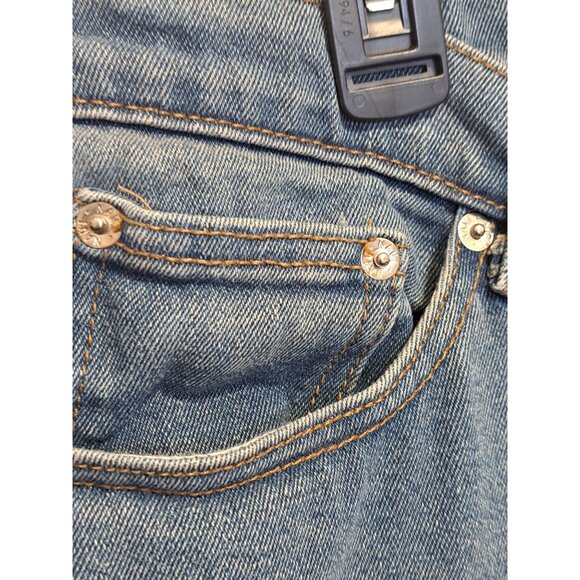 Vtg.90s Y2K Navi XL Bootcut Flare Jeans Boho 16-18 USA Funky Lace-Up Denim - Picture 12 of 16